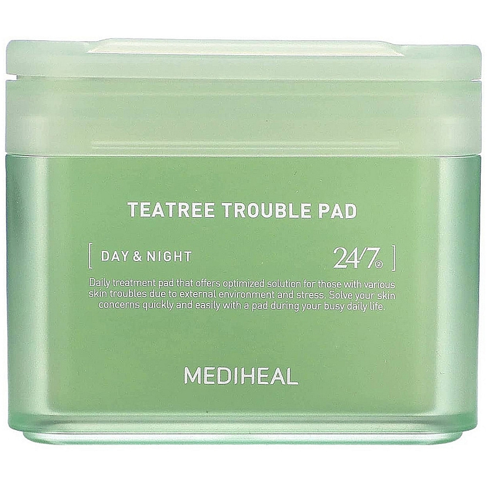 Тонер-пади для обличчя з чайним деревом Mediheal Teatree Trouble Pad 100 шт, фото 1