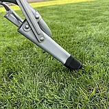 Шезлонг садовий з матрасом ChillWell Luxury сірий 286401 Лежак Розкладне крісло, фото 5