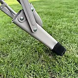 Шезлонг садовий з матрасом ChillWell Luxury світло сірий 286402 Лежак Розкладне крісло, фото 9