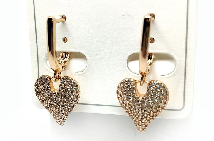 Сережки жіночі оригінальні Серце, фото 1