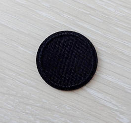 Аплікація (термо) кругла 3*1 см чорна