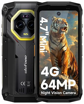 Захищений смартфон Ulefone Armor Mini 20 4G 8/256Gb Black Helio G99 6200mAh 33W NFC, фото 1