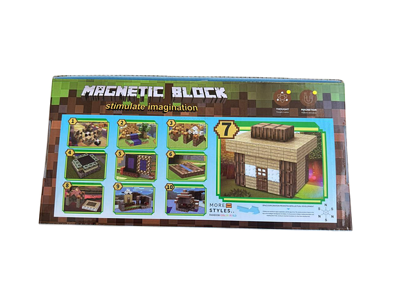 Дитячий магнітний конструктор Magnetism World 78 деталей (48), фото 3