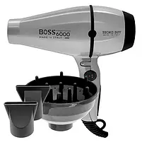 Професійний фен Tecno Dry Boss 6000 Ionic Silver, 2500 Вт (BOSSX8ION06), фото 3