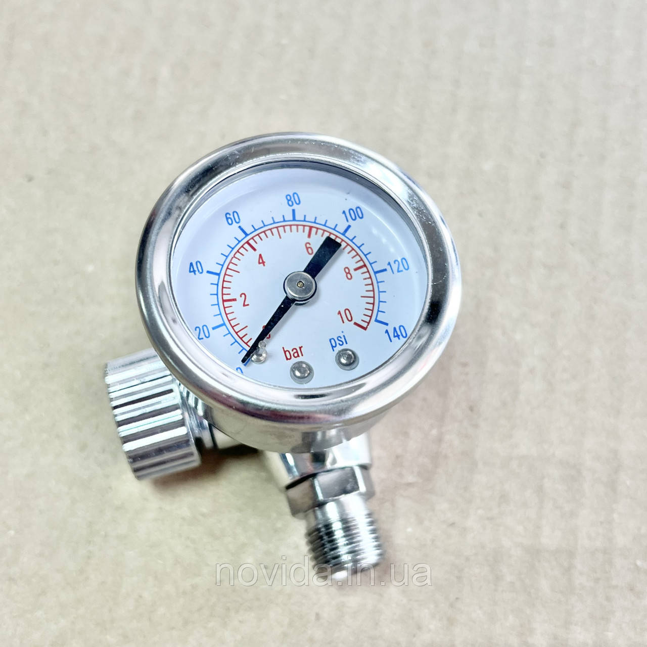 Регулятор тиску повітря для пістолетів фарбувальних, професійний 1/4" INTERTOOL PT-1423