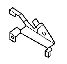 Кронштейн підтримувач переднього бампера Nissan Ariya (22-) 62551-5MP0A