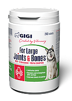 GIGI For Large Joints & Bones вітаміни для зміцнення та відновлення суглобів у собак великих порід 240 таб