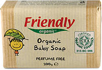 Органическое твердое мыло для рук Friendly Organic без запаха 100 г.