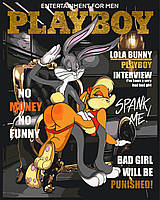 Картина за номерами Герої кіно. Бакс та Лола Банні з фарбами металік 40*50 см Орігамі LW 3477