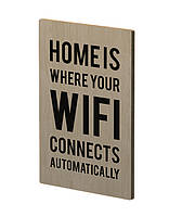 Табличка Home is дерев'яна