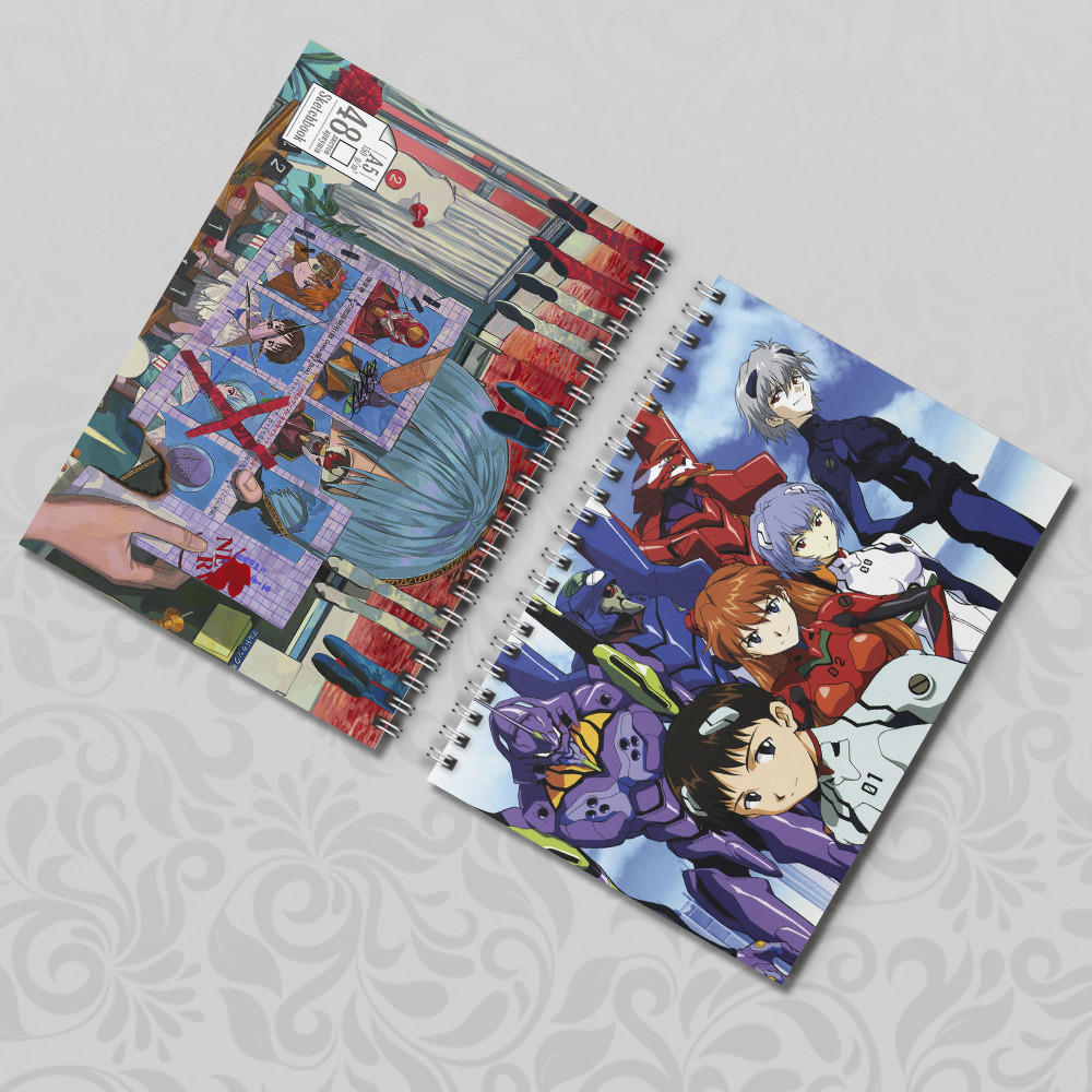 Скетчбук А5 150 гр.м² 48 арк Аніме Evangelion / Євангеліон