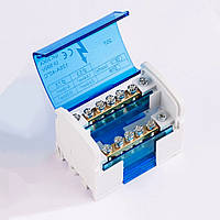 Крос-модуль 2Х7 груп TAKEL, шина N нульова в корпусі надинрейку 502970 Такел, розподільний