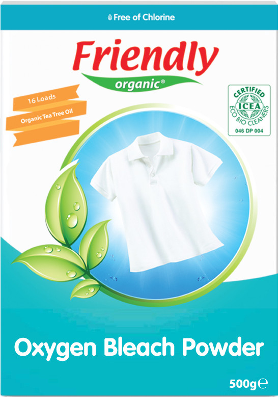 Органічний кисневий порошок для видалення плям Friendly Organic 500 г