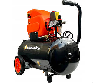 Компресор повітряний масляний Schwarzbau ( 50 л / 8 атм / 240 л/хв / 2.8 кВт ) електрокомпресор