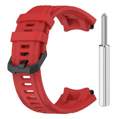 Силіконовий ремінець для Amazfit T Rex 3 червоний