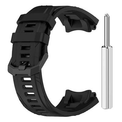 Силіконовий ремінець для Amazfit T Rex 3 чорний