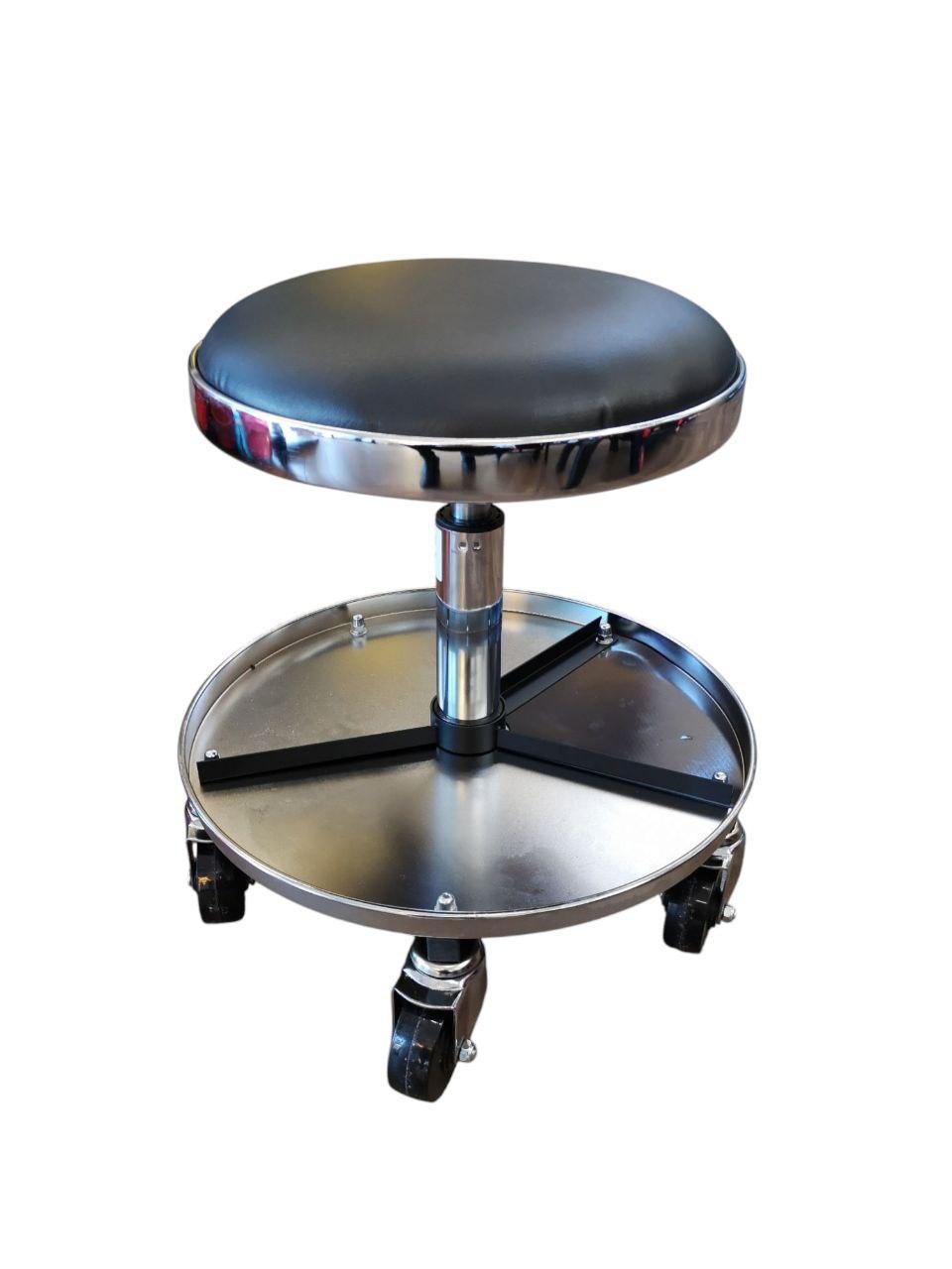 Преміум детейлінг стілець з лотком - MaxShine Premium Detailing Stool with Tool Tray чорний (DRC05)