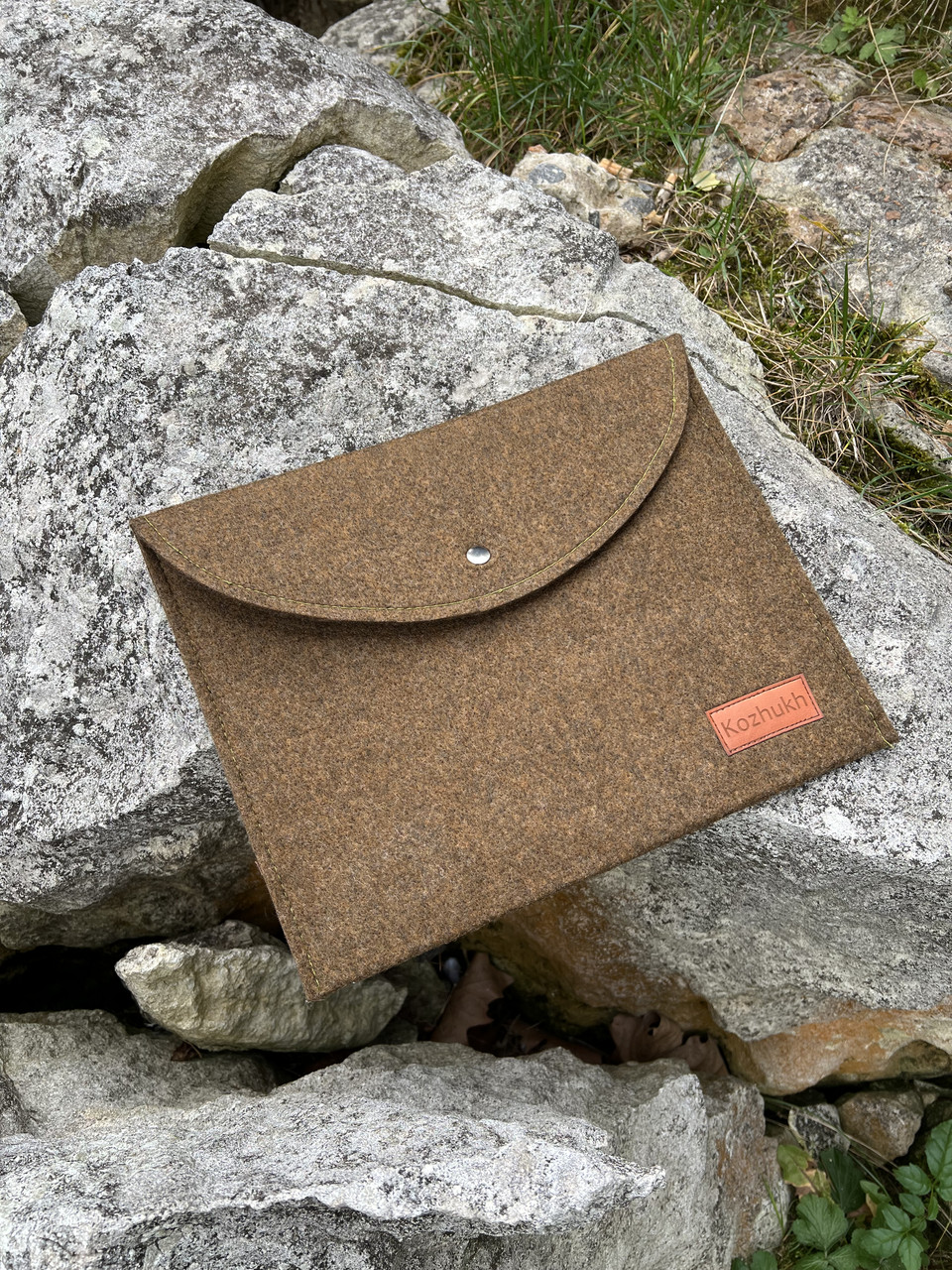 Універсальний чохол з фетру для планшета / ноутбука Kozhukh 7" - 11" Little Brown (300*245 mm), фото 1