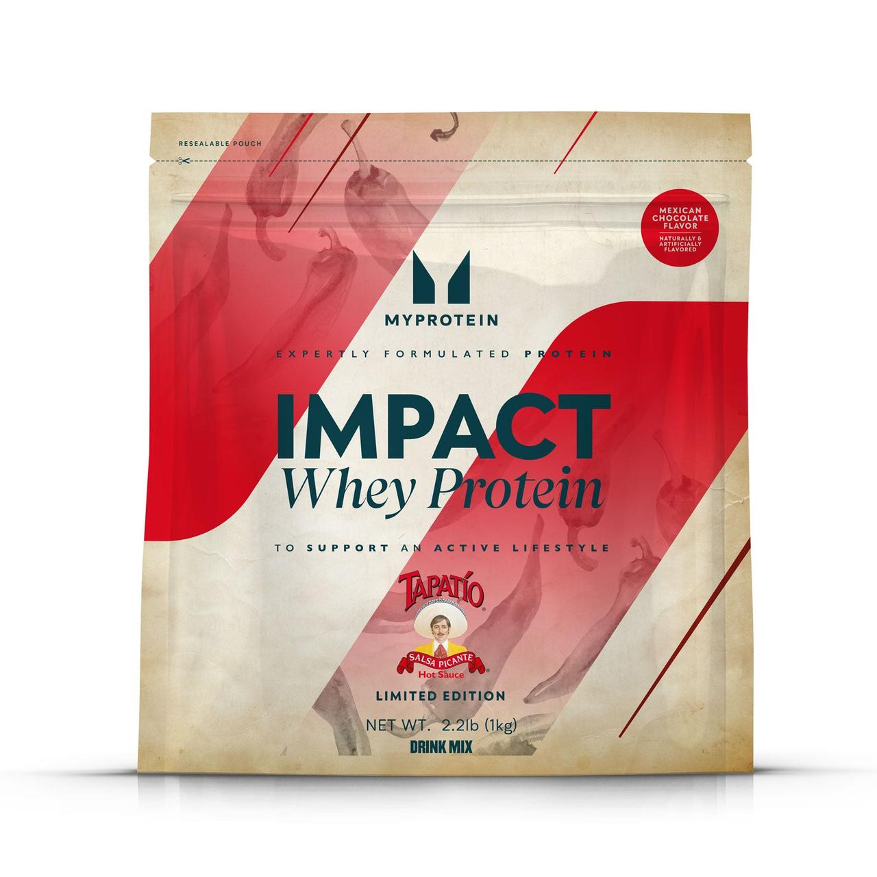 Сироватковий протеїн з перцем Myprotein x Tapatio Impact Whey Protein 1000 г (Mexican Chocolate)