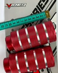 Пеги для BMX велосипеда алюміній Viper червоні КОМПЛЕКТ 2ШТ