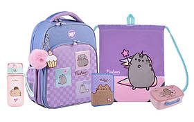 Шкільний набір YES S-78 Pusheen Playful (рюкзак, пенал, сумка, ланчбокс, пляшка) 130-145 см