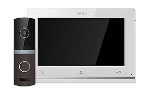 Комплект відеодомофона ARNY AVD-7123, White + Brown