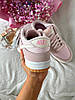 Жіночі кросівки Nike SB Dunk Low Pink White Рожеві Взуття Найк СБ Данк низькі шкіряні демісезон, фото 4