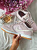 Жіночі кросівки Nike SB Dunk Low Pink White Рожеві Взуття Найк СБ Данк низькі шкіряні демісезон, фото 6