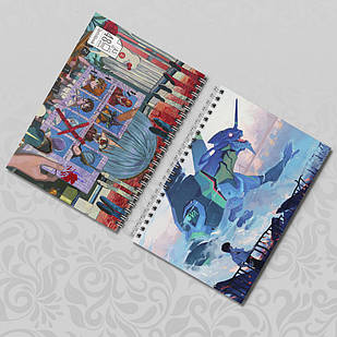 Скетчбук А5 150 гр.м² 48 арк Аніме Evangelion / Євангеліон 017