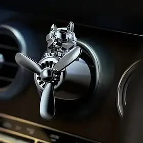 Ароматизатор в автомобіль із пропелером Pilot Bulldog, сріблястий