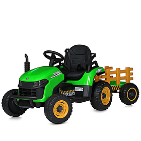 Трактор Bambi M 5111EBLR 2х20W + 2х25W з причепом дитячий р/к