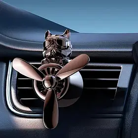 Ароматизатор в автомобіль із пропелером Pilot Bulldog, чорний