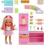 Ігровий набір ляльок Рейнбоу Хай Канді та Кондитерська Rainbow High Littles Dessert Shop Playset + Small Doll, фото 2