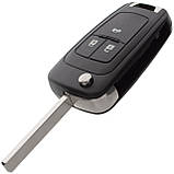 Chevrolet AVEO CRUZE Opel ASTRA J  INSIGNIA   ZAFIRA B корпус ключа 3 кнопки, 00622  арт. DA-35494, фото 3