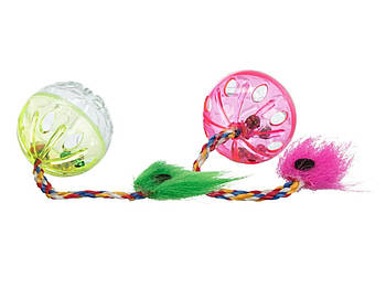 Іграшка Trixie для котів м'ячик пластиковий 4 см 2 штуки 4165