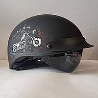 Шлем-каска Кастом-Чёппер Castom motors размер L 58-59 см