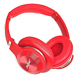 Бездротові Bluetooth навушники EVEREST ELITE BOSE із вбудованим мікрофоном Червоні V-750NC-Red, фото 8