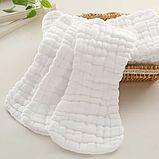 Вкладиш мусліновий  9-ти шаровий для багаторазових підгузників 42х13 см, фото 2