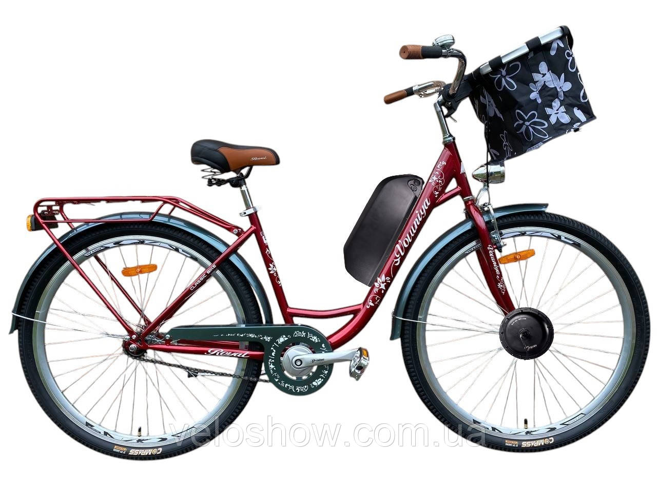Електровелосипед 26 Volunia 500W, 48V10AH,18A мотор MXUS міський жіночий дорожній унісекс Royal