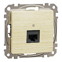 Комп'ютерна розетка RJ45 CAT 5E UTP, Береза Sedna Elements
