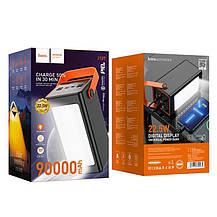 Power Bank повербанк з led лампою 90000 mah 22.5Вт Hoco J107 Чорний, фото 6