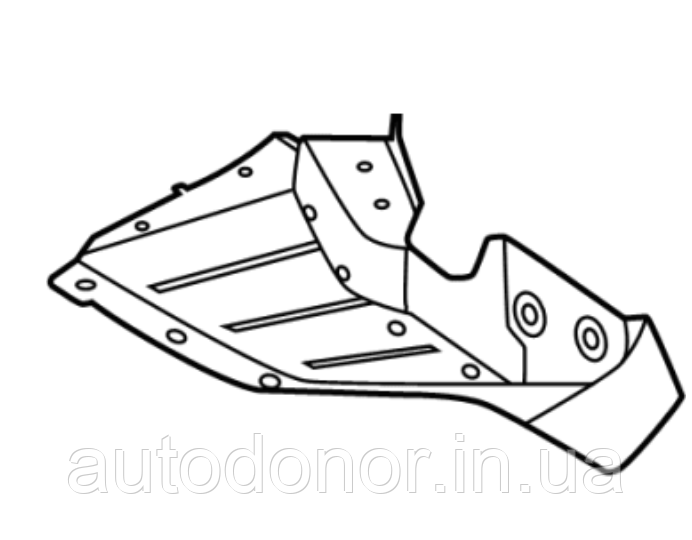 Воздуховод підкрильник передній лівий Nissan Ariya (22-) 62823-5MR0A