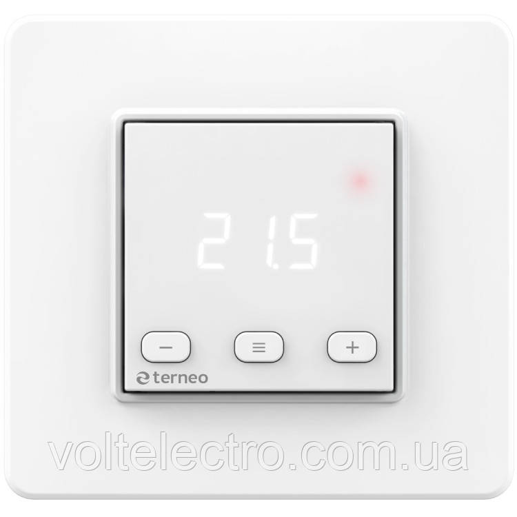 Терморегулятор кімн 5...40*С 16А terneo st білий, фото 1