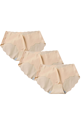 Безшовні труси сліпи Oyao набір 3 шт. бежевий