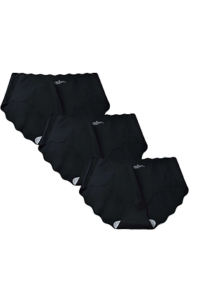Безшовні труси-сліпи Oyao набір 3 шт. чорний XL труси