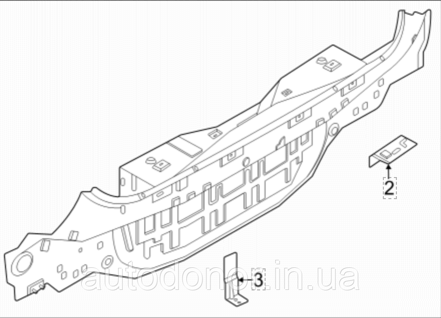 Панель задня FWD Nissan Ariya (22-) 79110-5MP0A