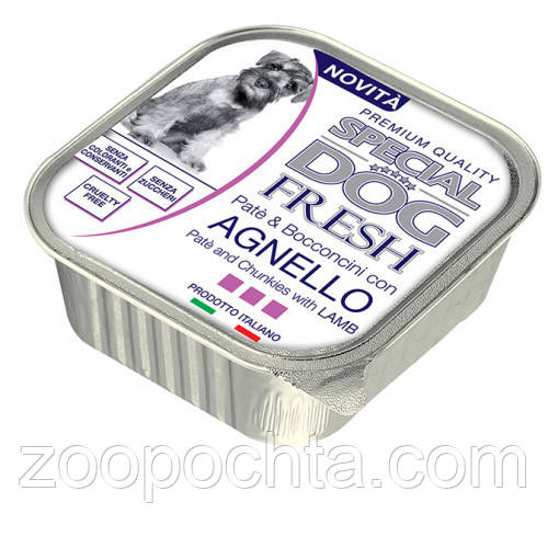 Вологий корм для собак Monge (Монж) Special Dog Exellence Fresh ягня 0.15 кг 24 шт, фото 1