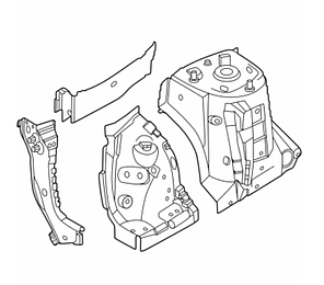 Чверть оставу / ланжерон передня ліва Nissan Ariya (22-) F4121-5MPMA, фото 3