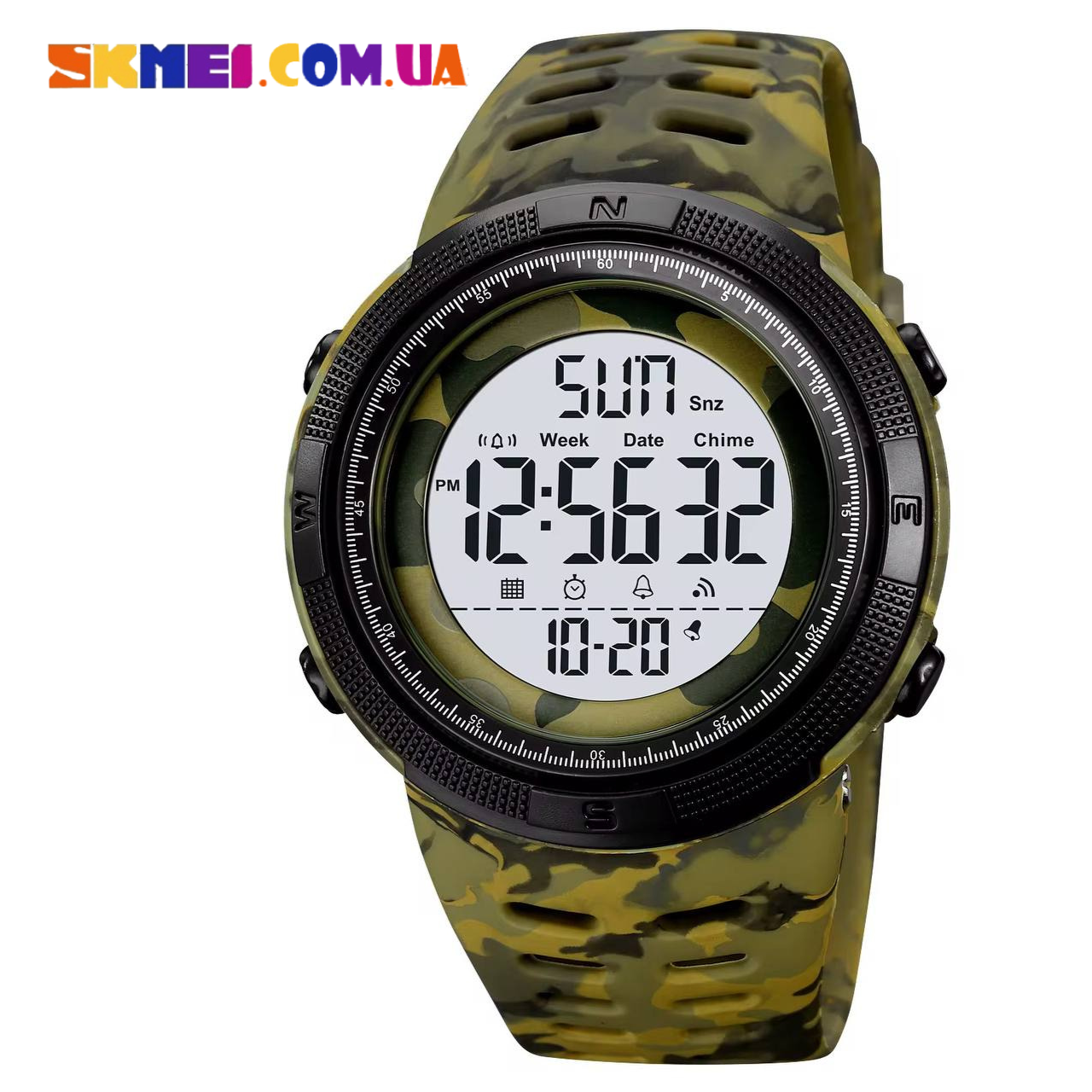 Військовий годинник Skmei 2070 (Green camo)