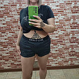 Шорти Juicy Couture Women's Sleep and Lounge Velvet Fleece Dolphin Shorts чорні L, фото 5